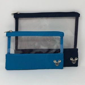 Disney Parks 2 Toiletries Bags Pencil Pouches